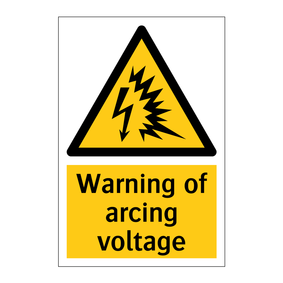 Warning of arcing voltage