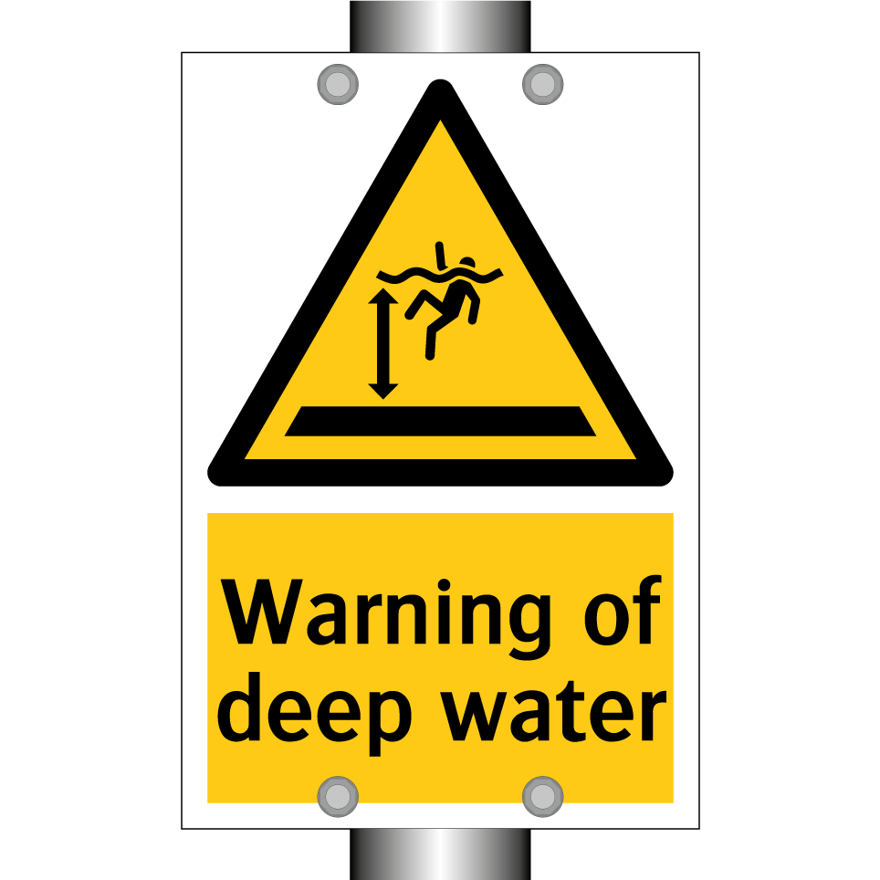 Warning of deep water