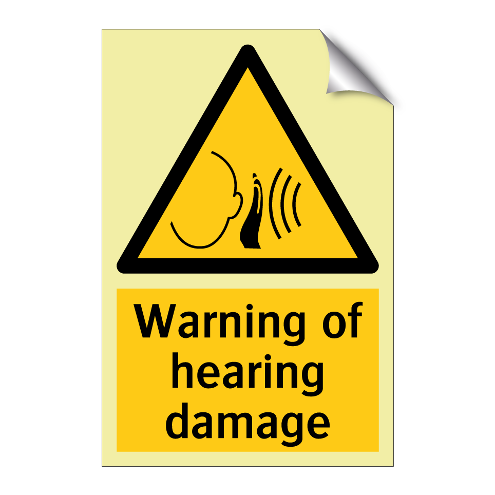 Warning of hearing damage