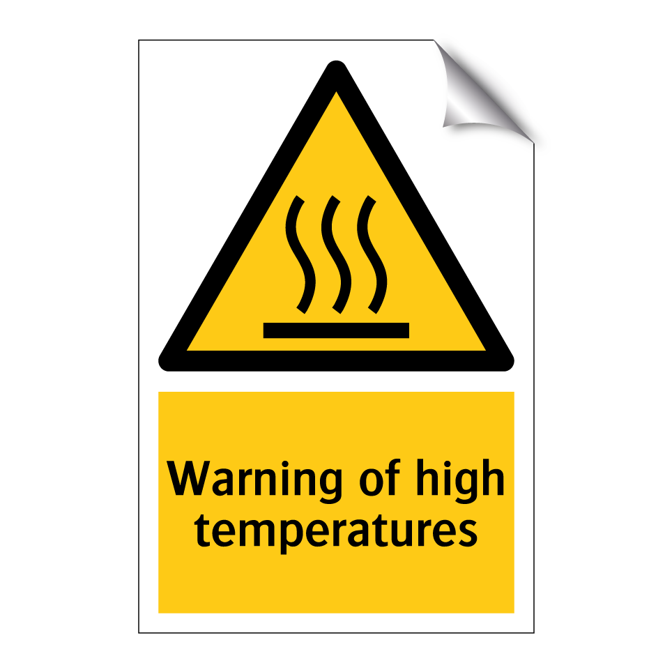 Warning of high temperatures