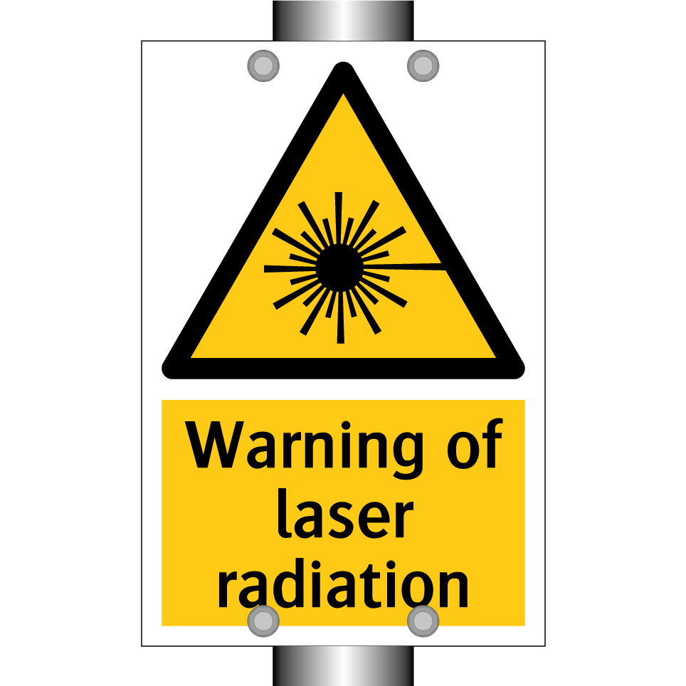 Warning of laser radiation