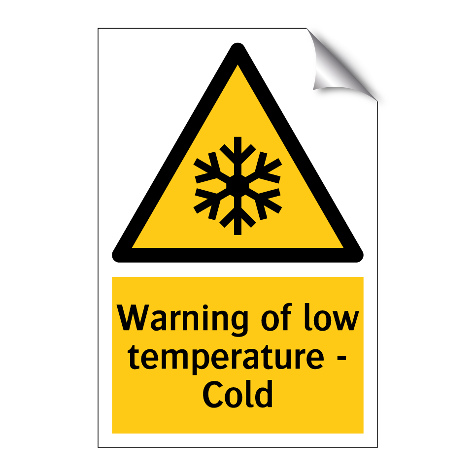 Warning of low temperature - Cold
