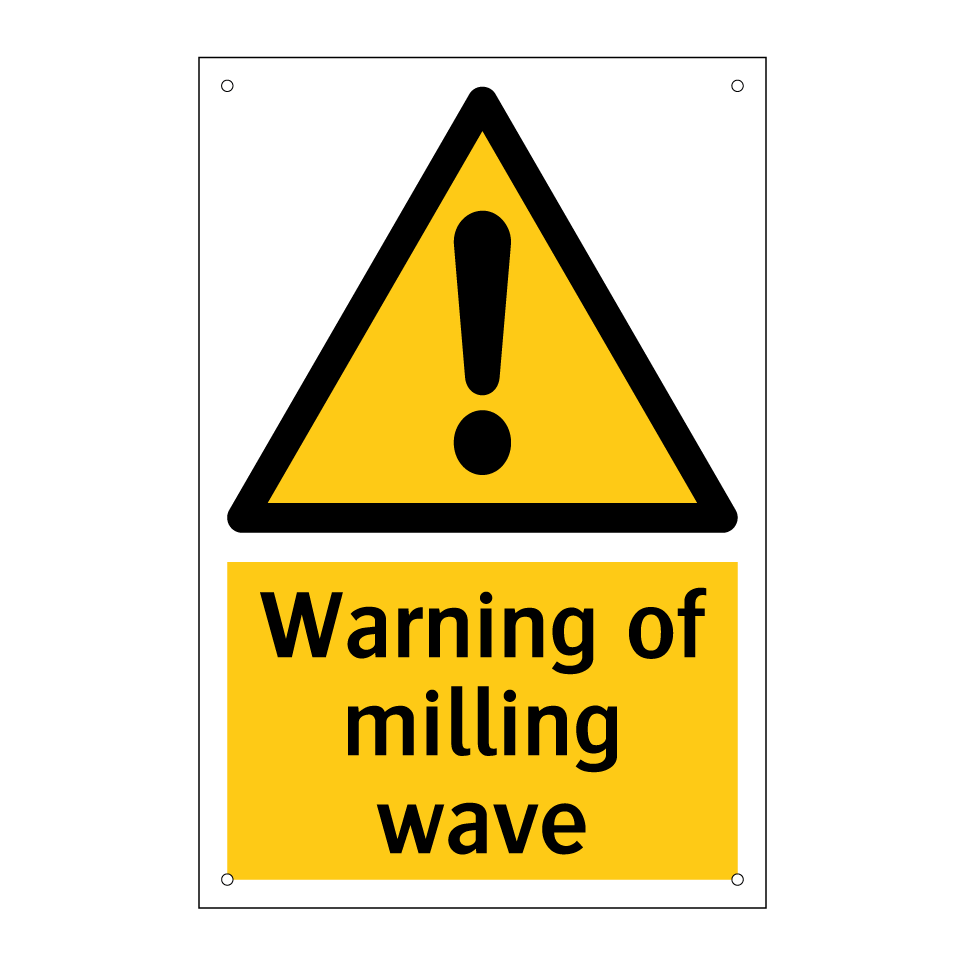 Warning of milling wave