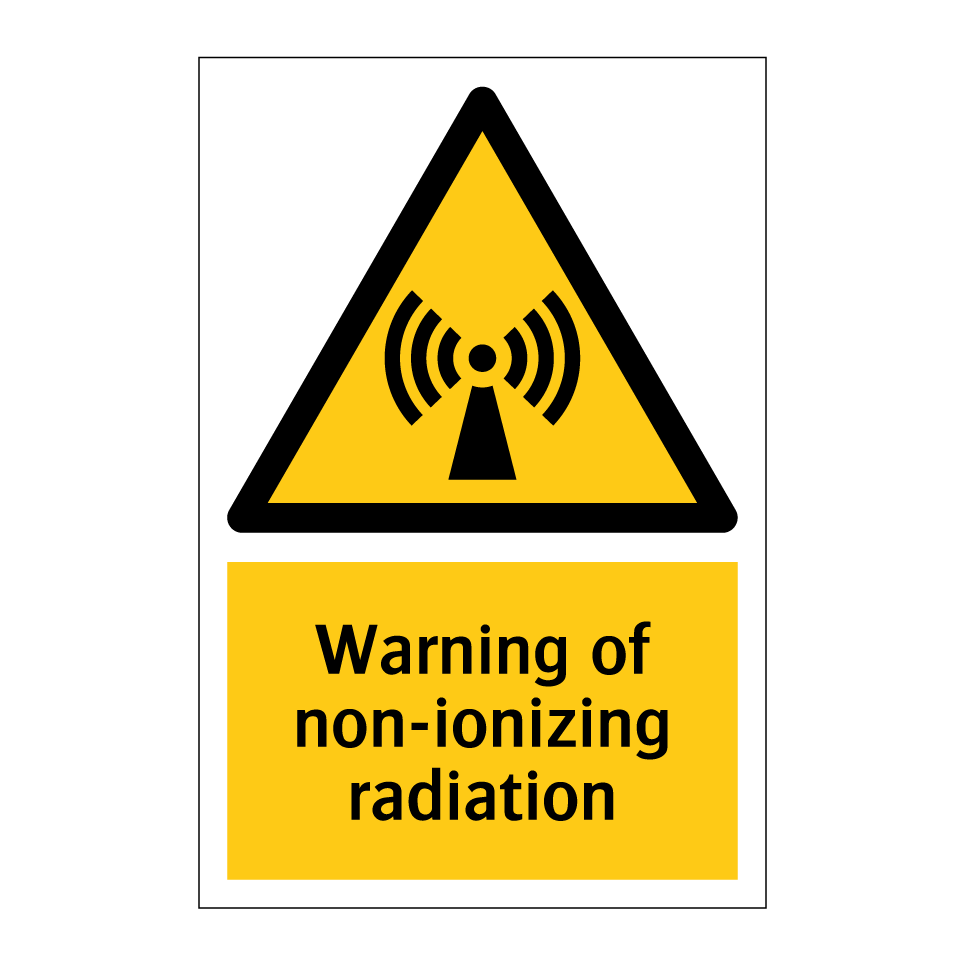 Warning of non-ionizing radiation