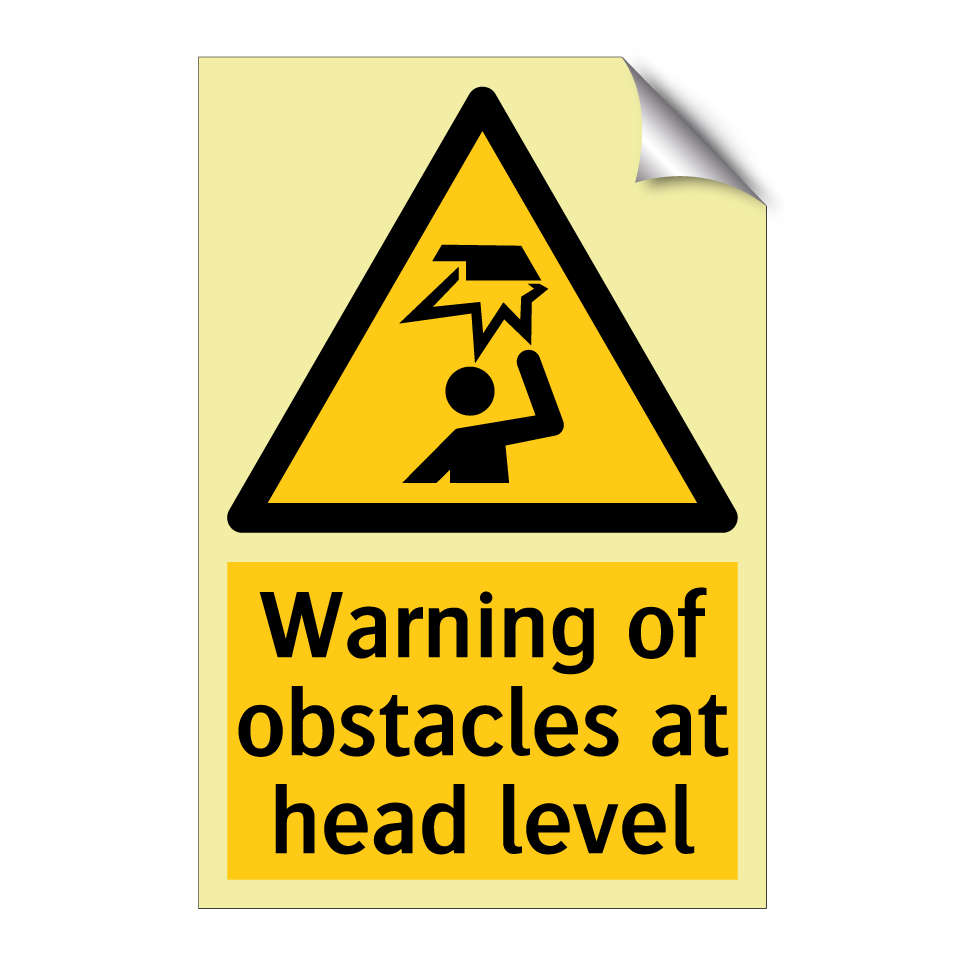 Warning of obstacles at head level