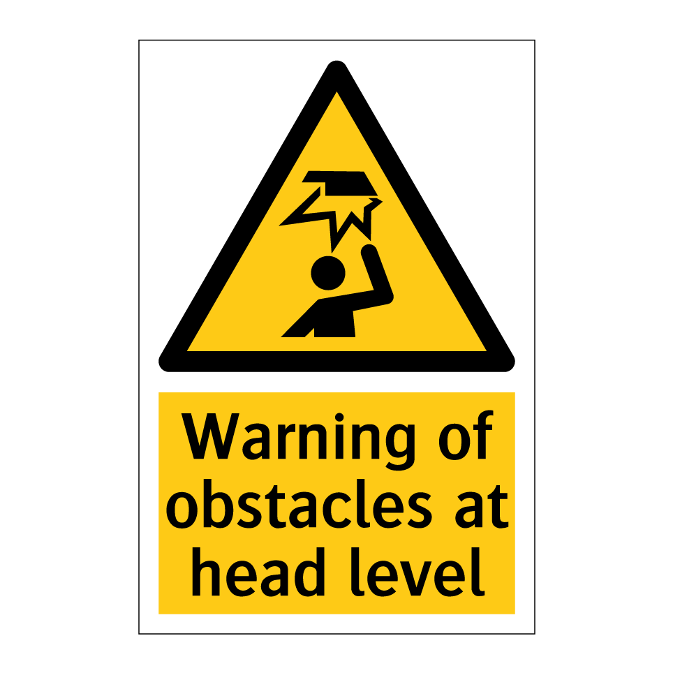 Warning of obstacles at head level