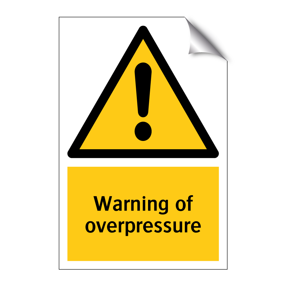 Warning of overpressure