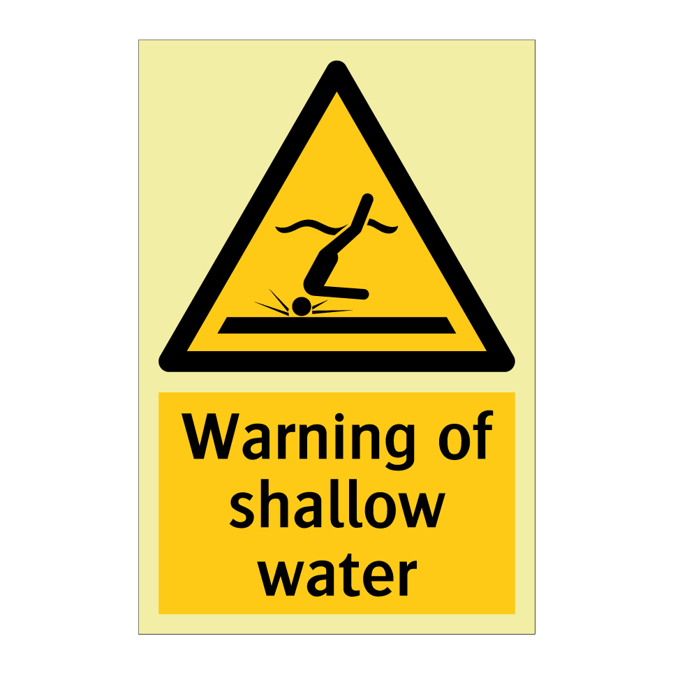 Warning of shallow water