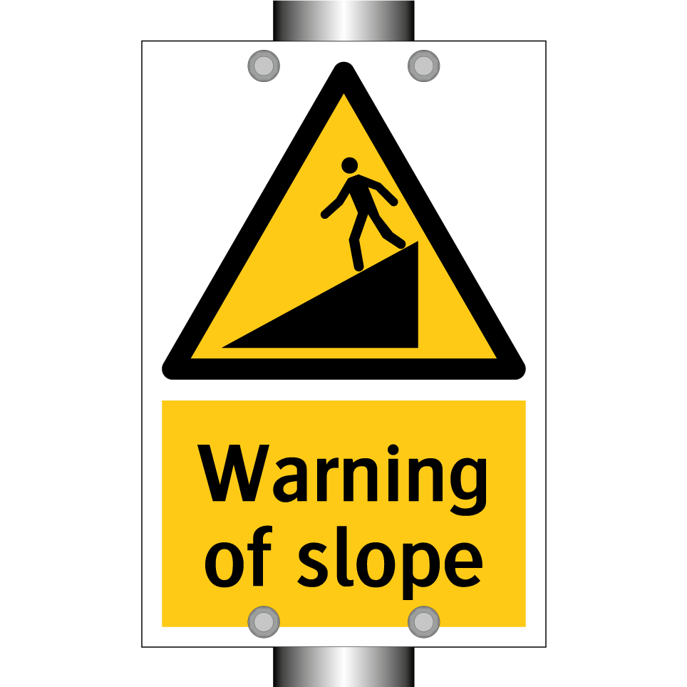 Warning of slope