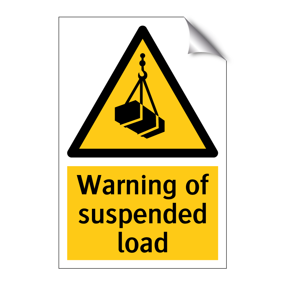 Warning of suspended load