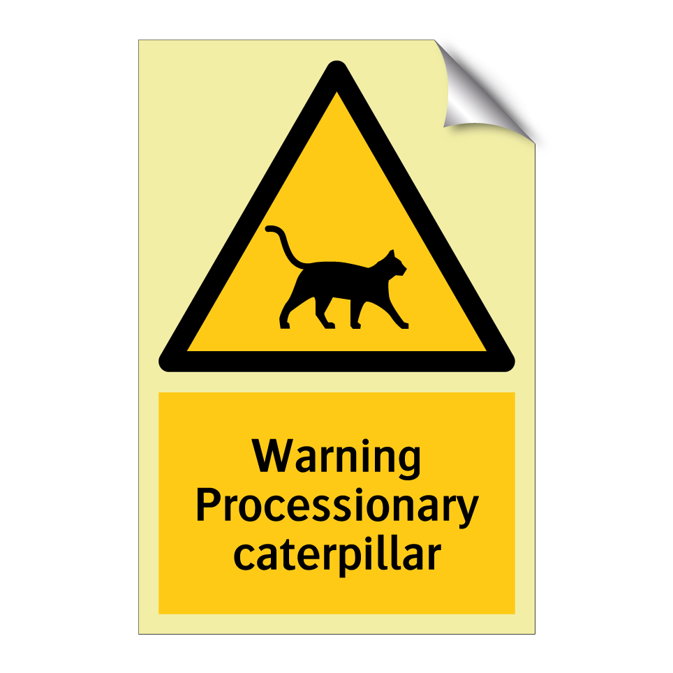 Warning Processionary caterpillar