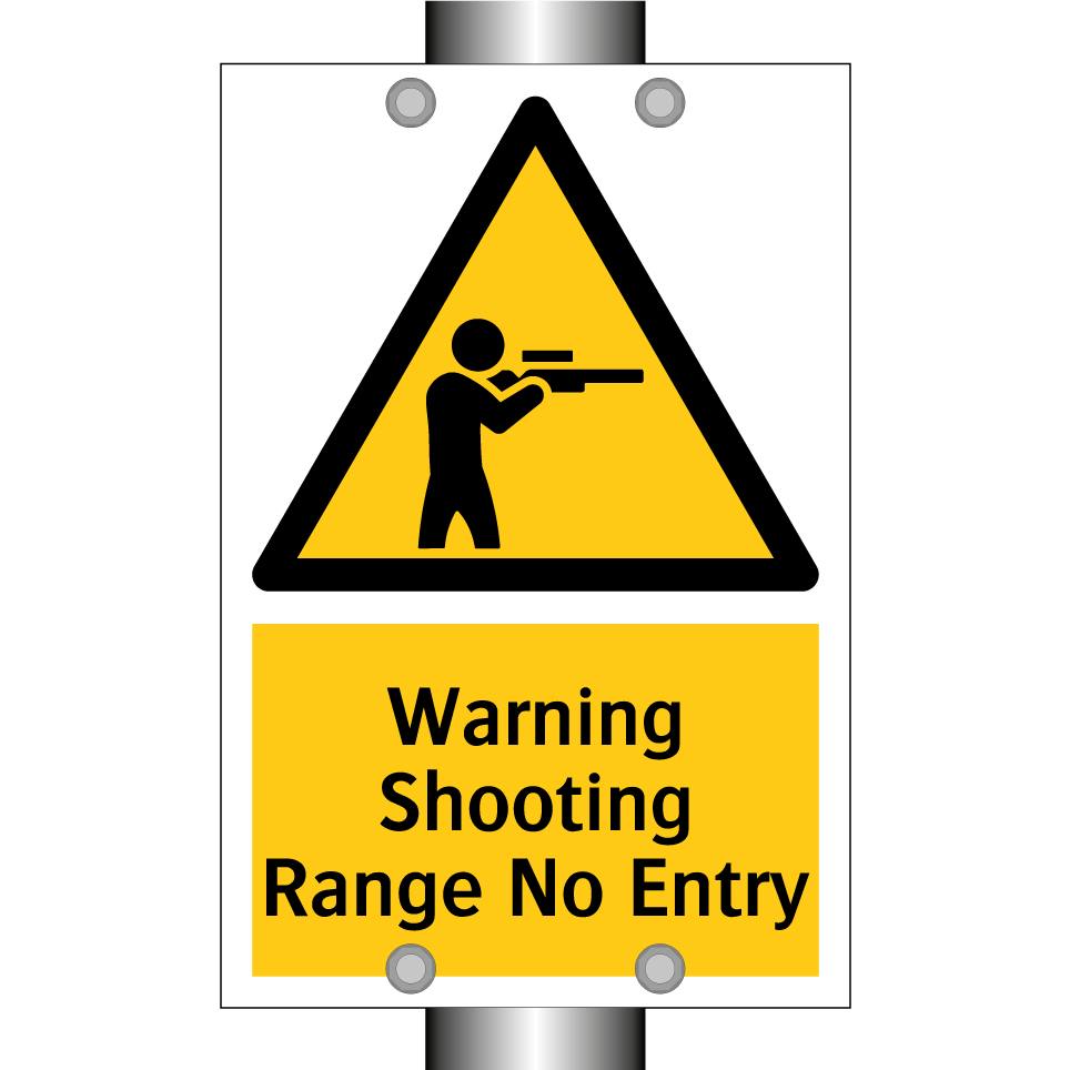 Warning Shooting Range No Entry