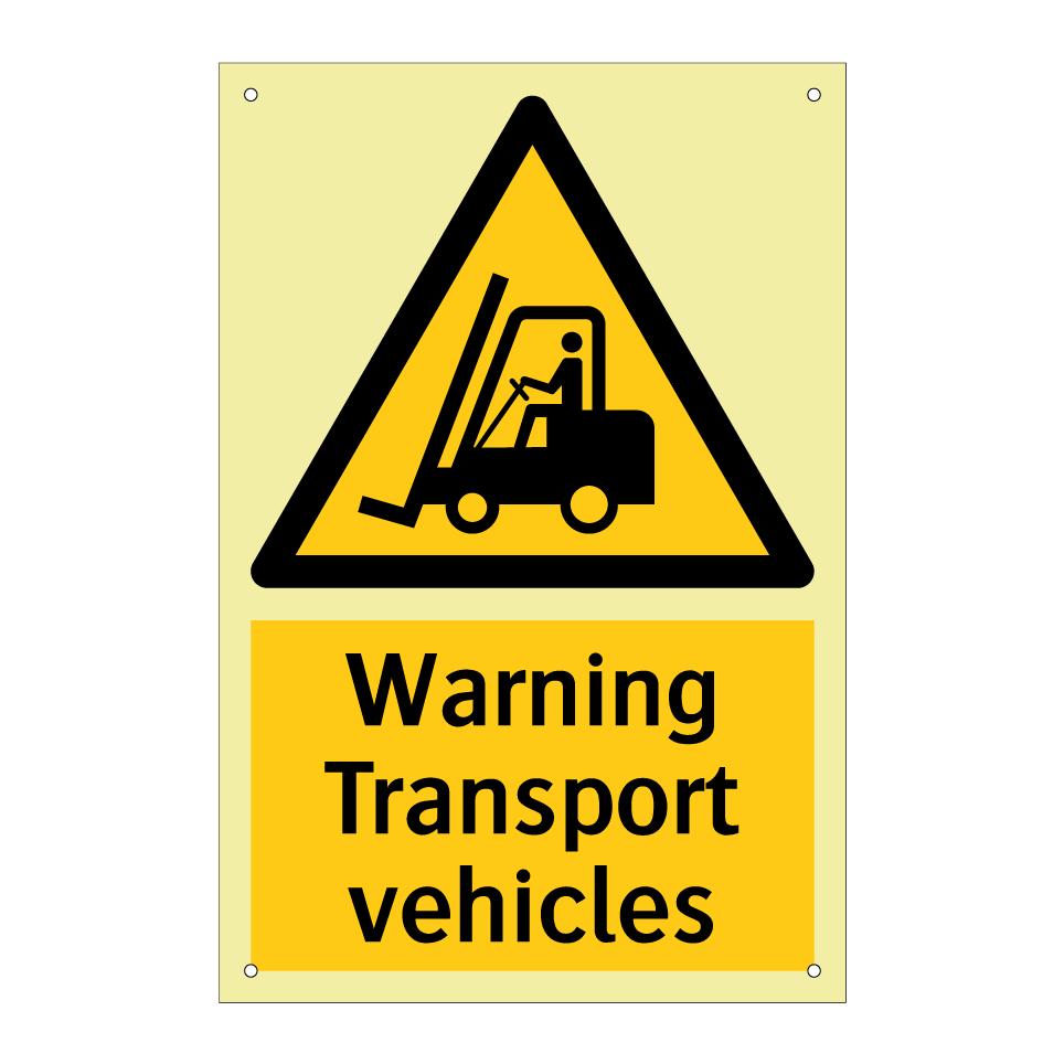 Warning Transport vehicles