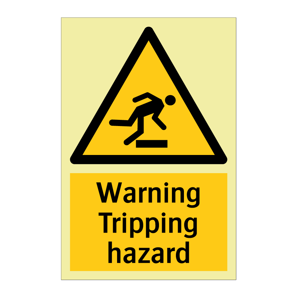 Warning Tripping hazard