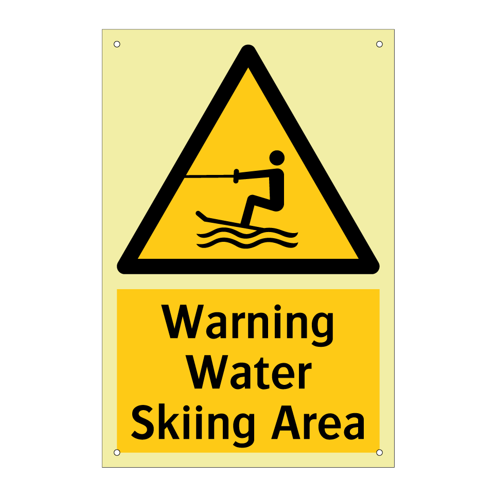 Warning Water Skiing Area