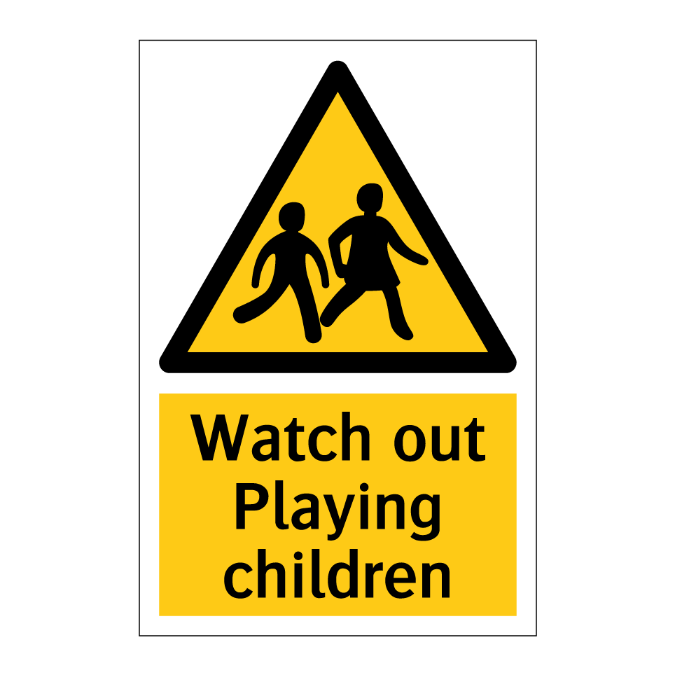Watch out Playing children