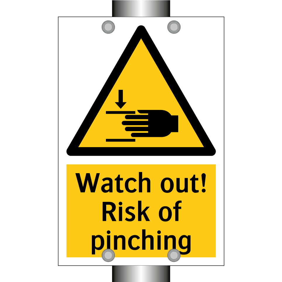 Watch out! Risk of pinching