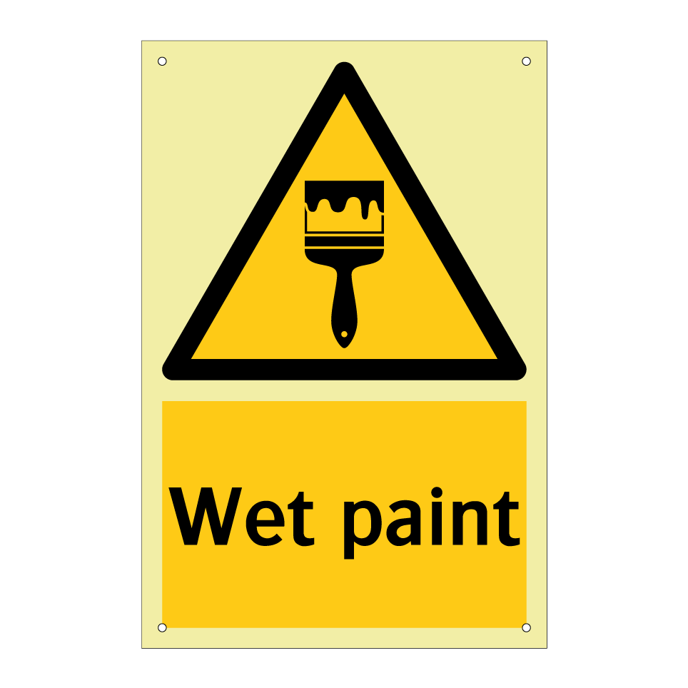 Wet paint