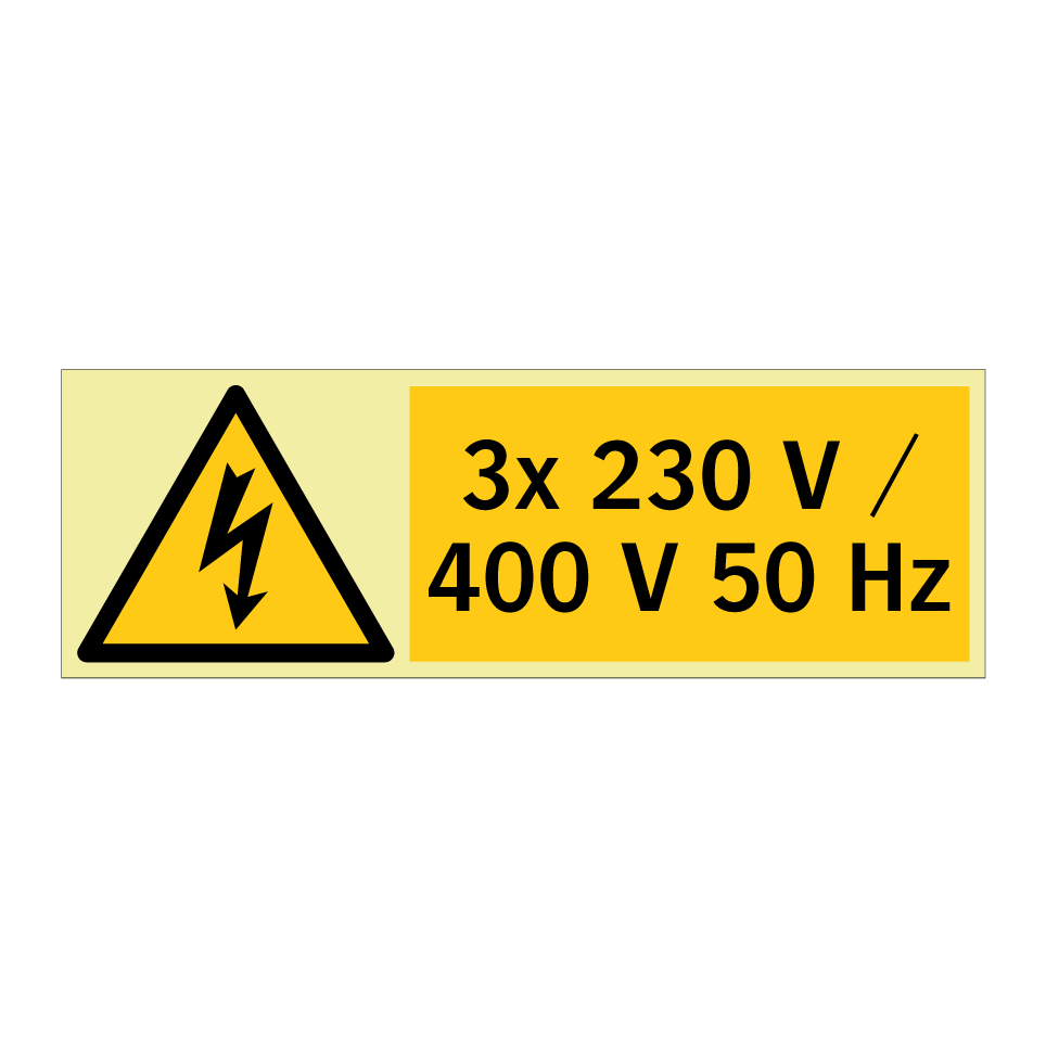 3x 230 V / 400 V 50 Hz