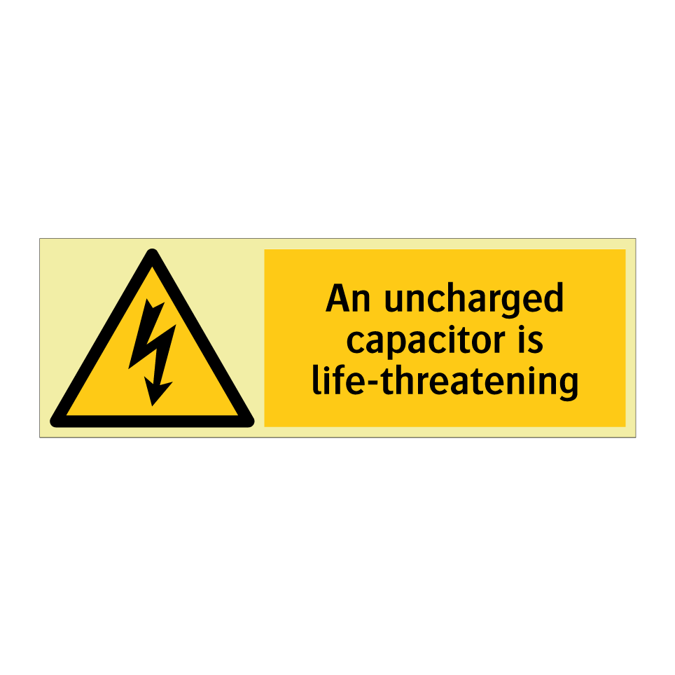 An uncharged capacitor is life-threatening
