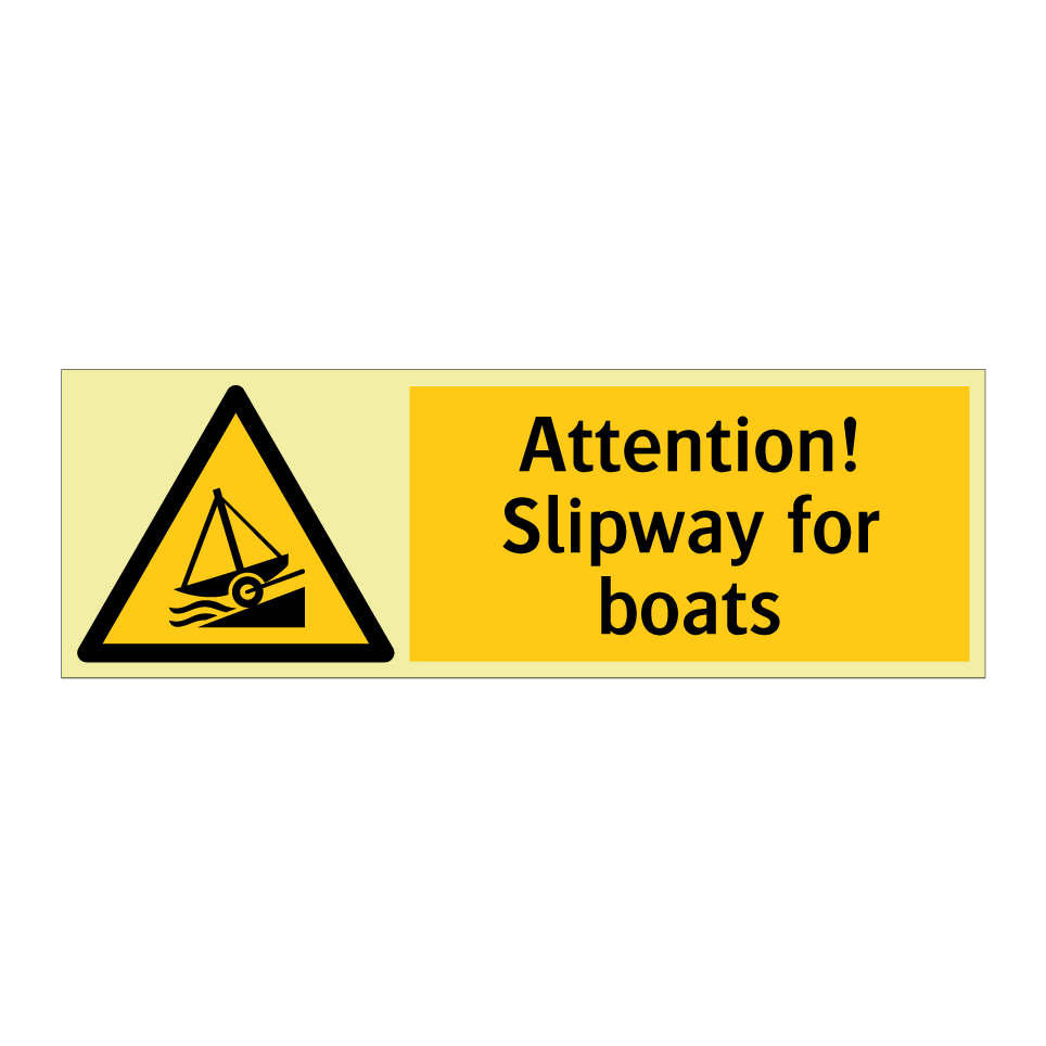 Attention! Slipway for boats