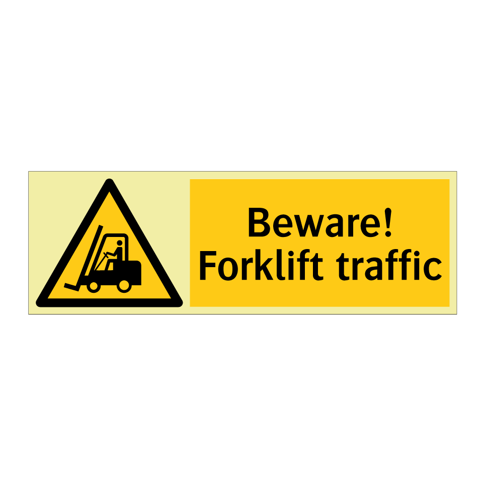 Beware! Forklift traffic