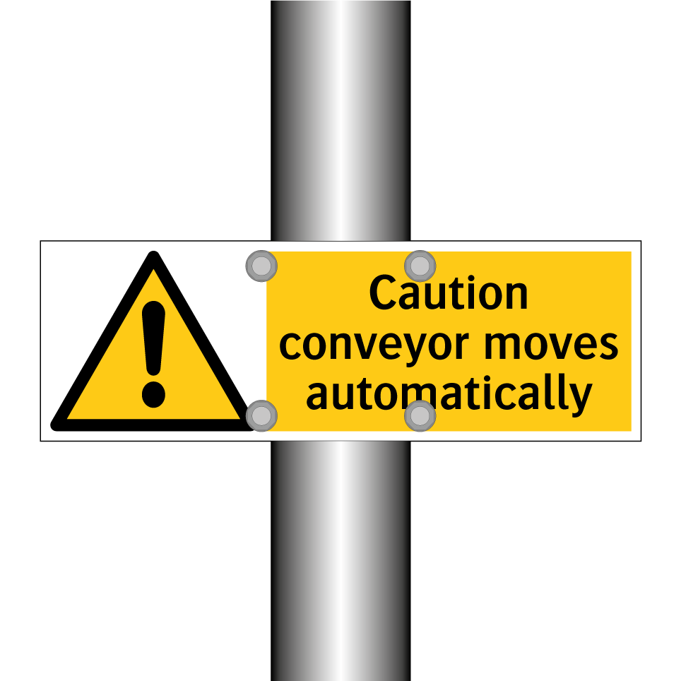 Caution conveyor moves automatically