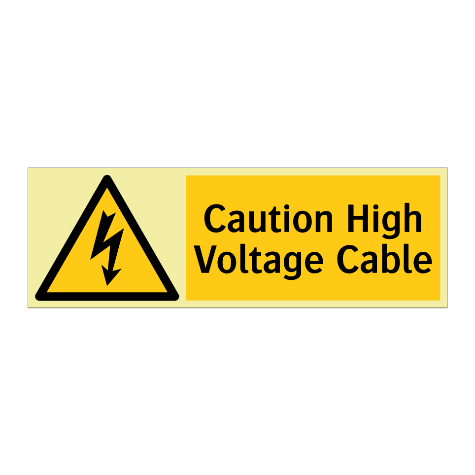 Caution High Voltage Cable
