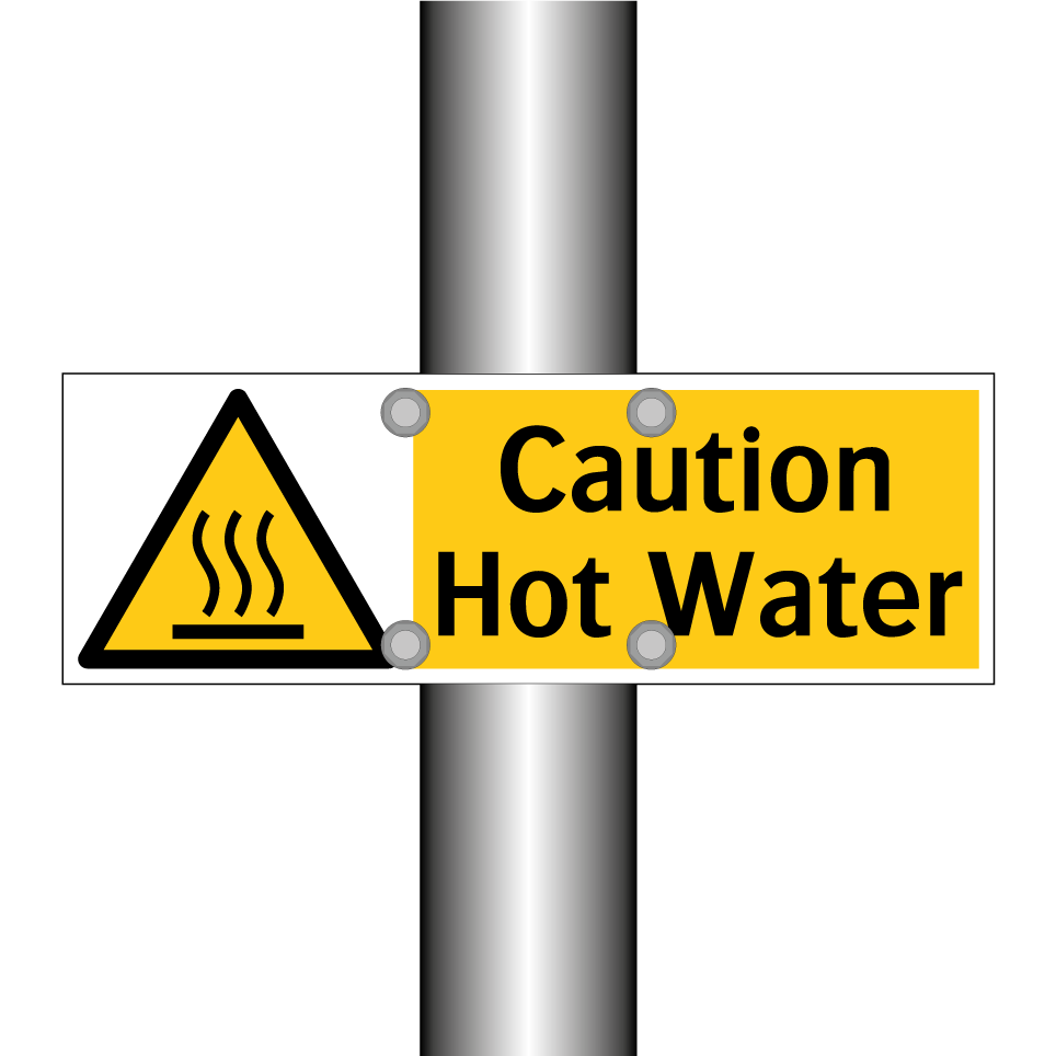 Caution Hot Water