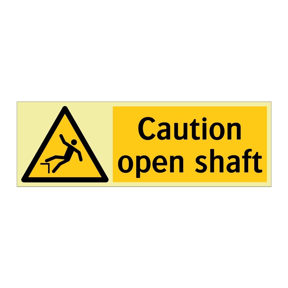 Caution open shaft