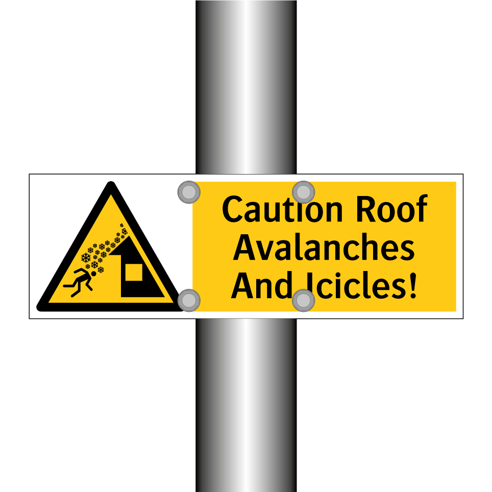 Caution Roof Avalanches And Icicles!