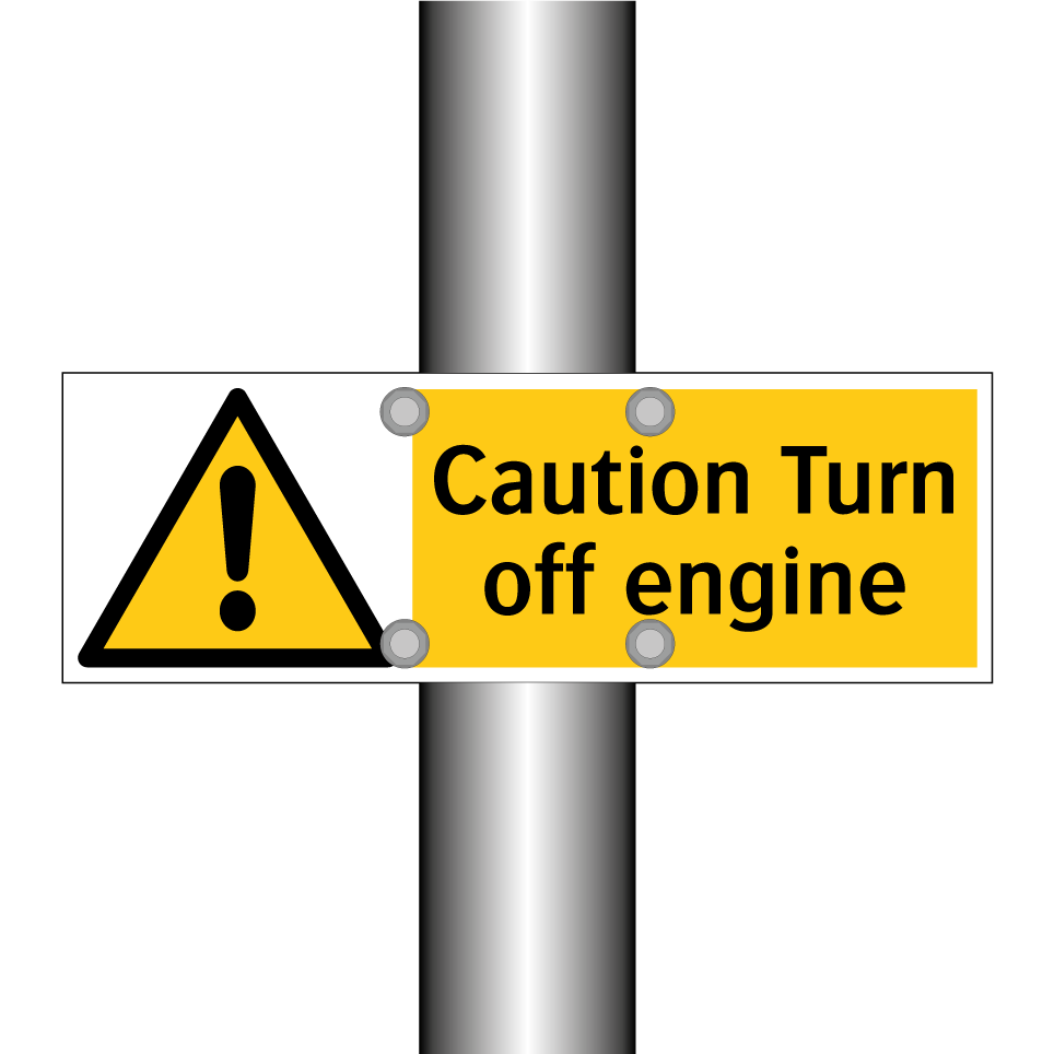 Caution Turn off engine