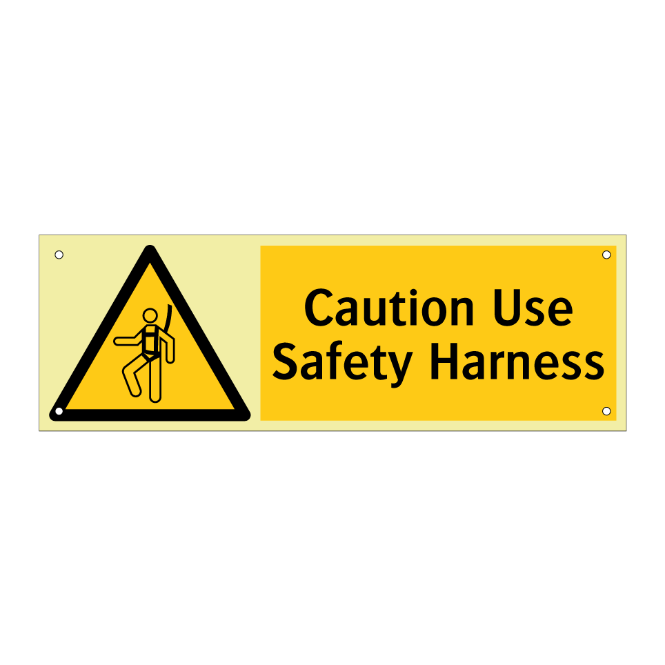 Caution Use Safety Harness