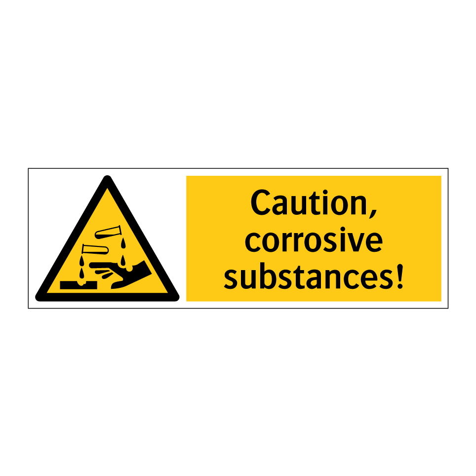 Caution, corrosive substances!