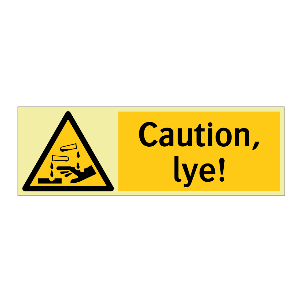 Caution, lye!