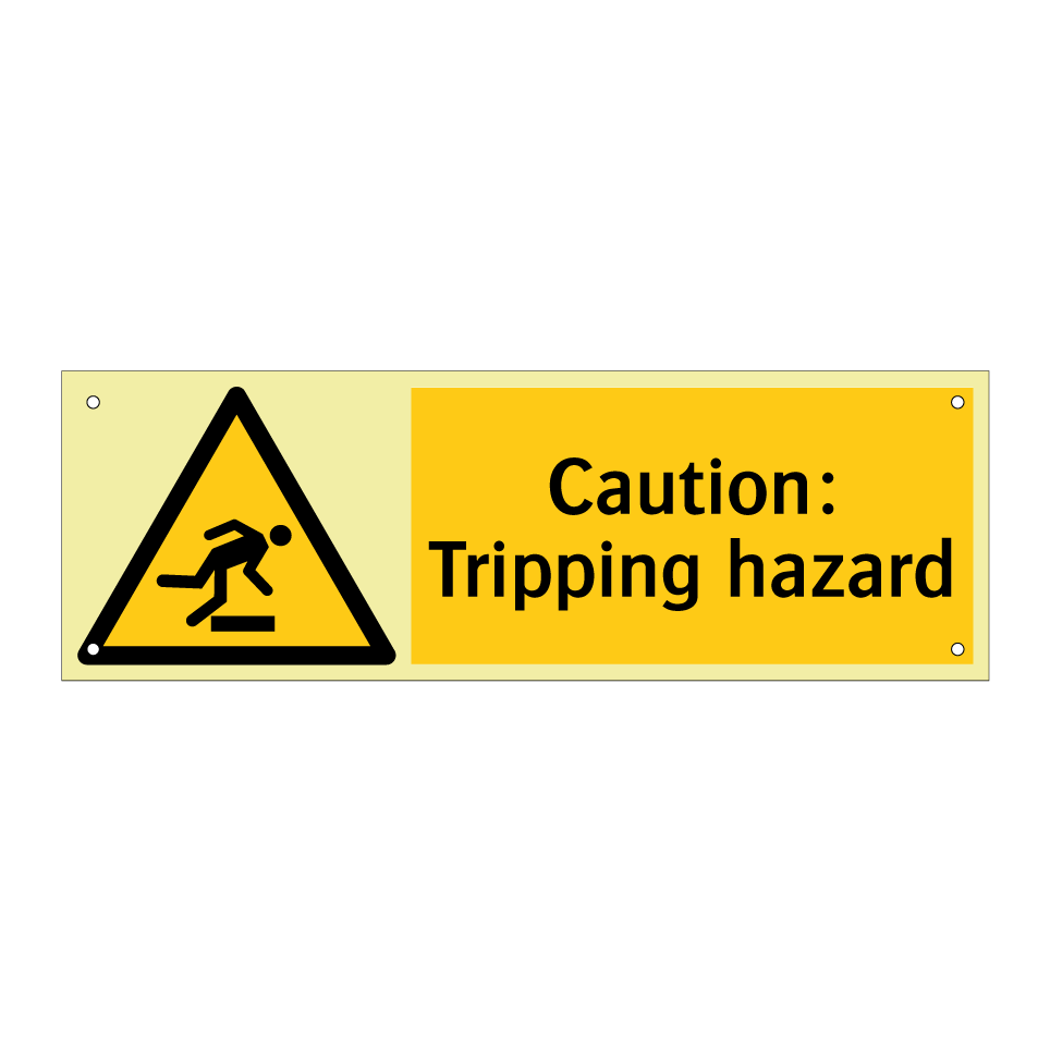 Caution: Tripping hazard