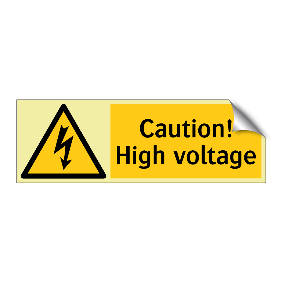 Caution! High voltage