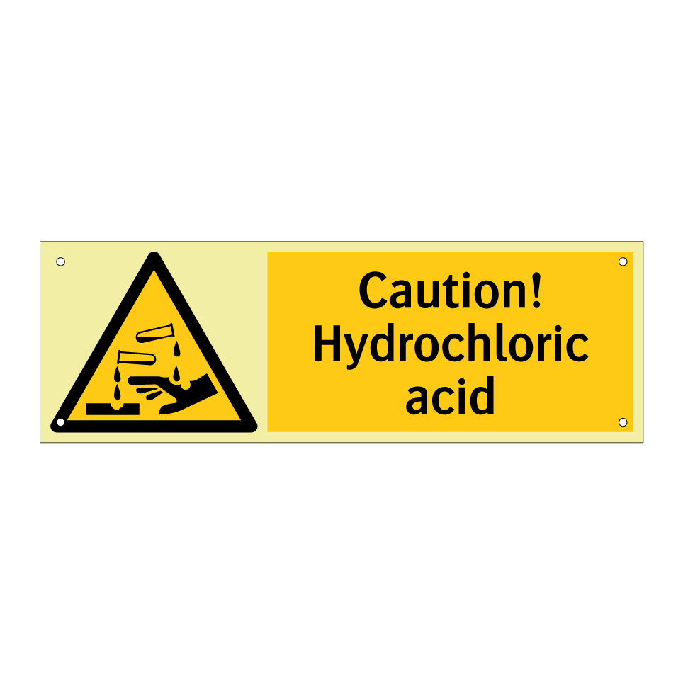Caution! Hydrochloric acid