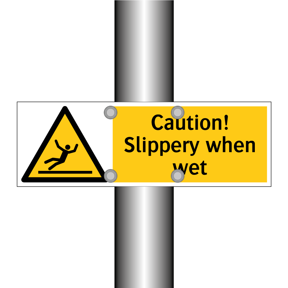 Caution! Slippery when wet