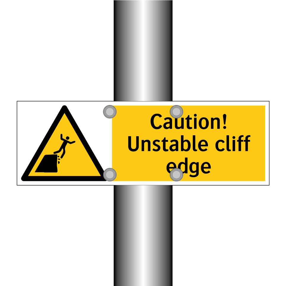 Caution! Unstable cliff edge