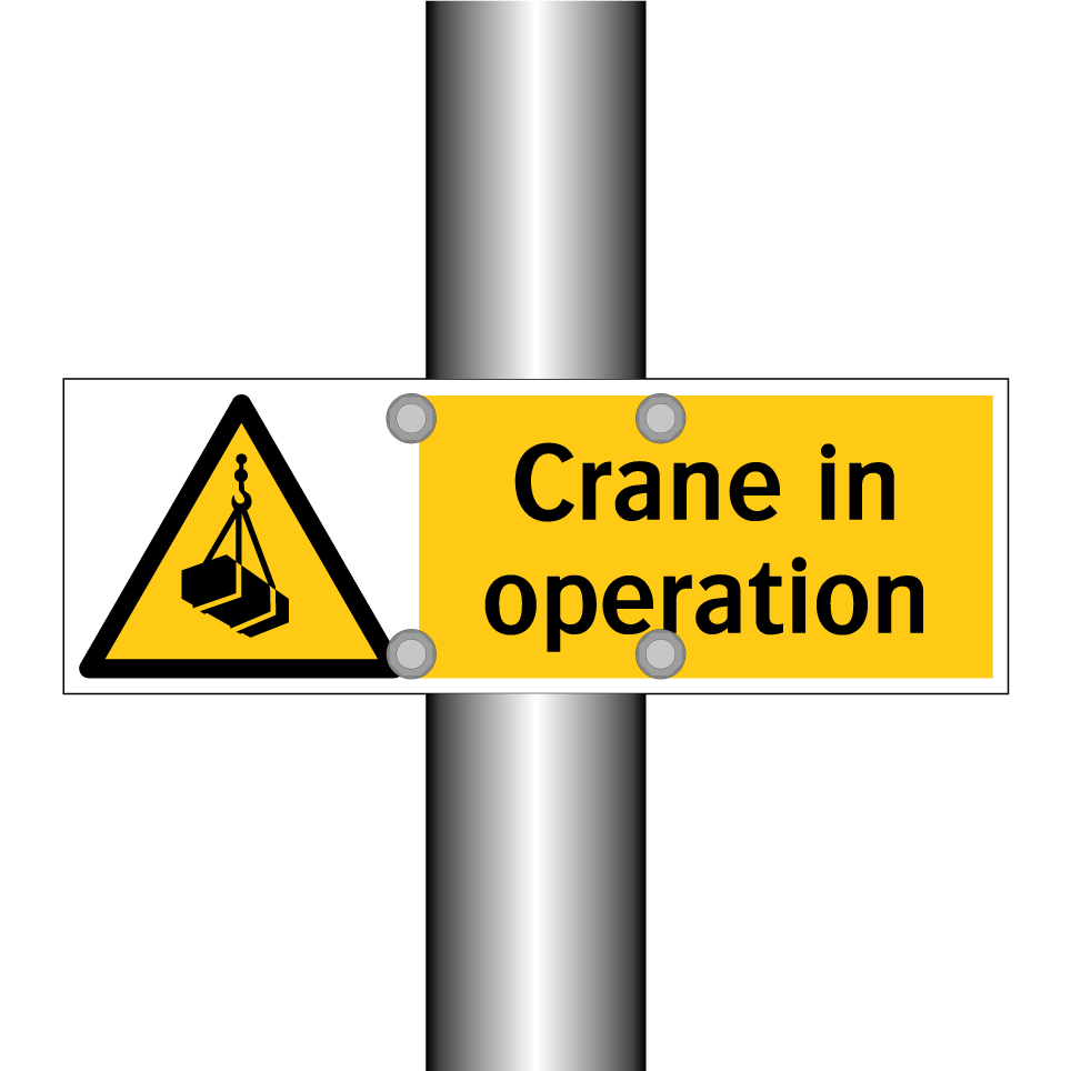 Crane in operation