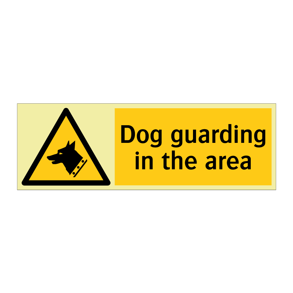 Dog guarding in the area