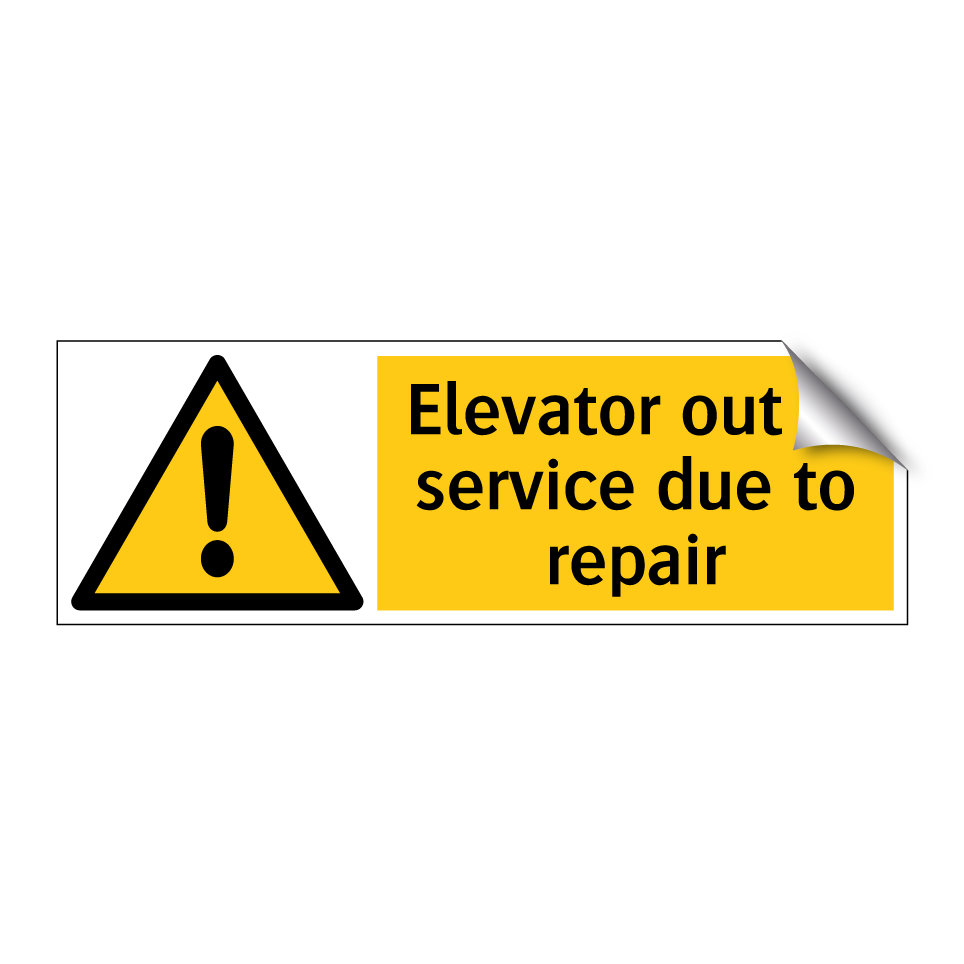 Elevator out of service due to repair