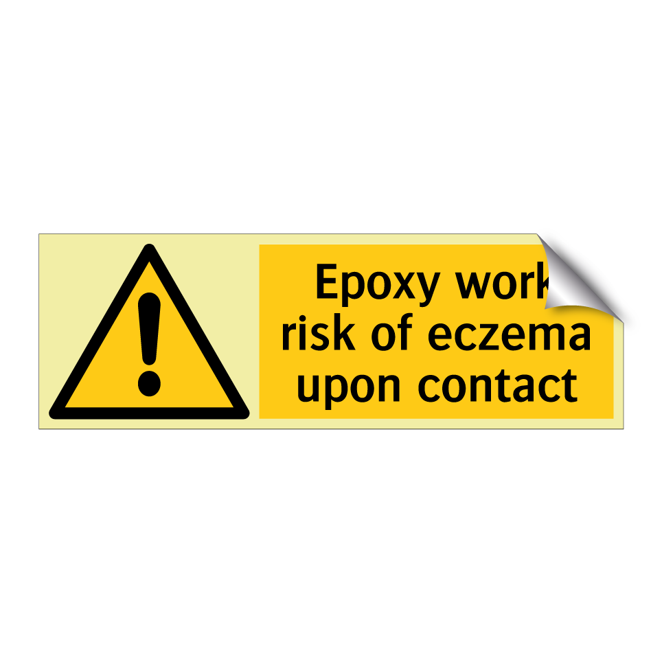 Epoxy work risk of eczema upon contact