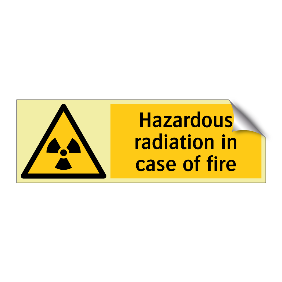 Hazardous radiation in case of fire
