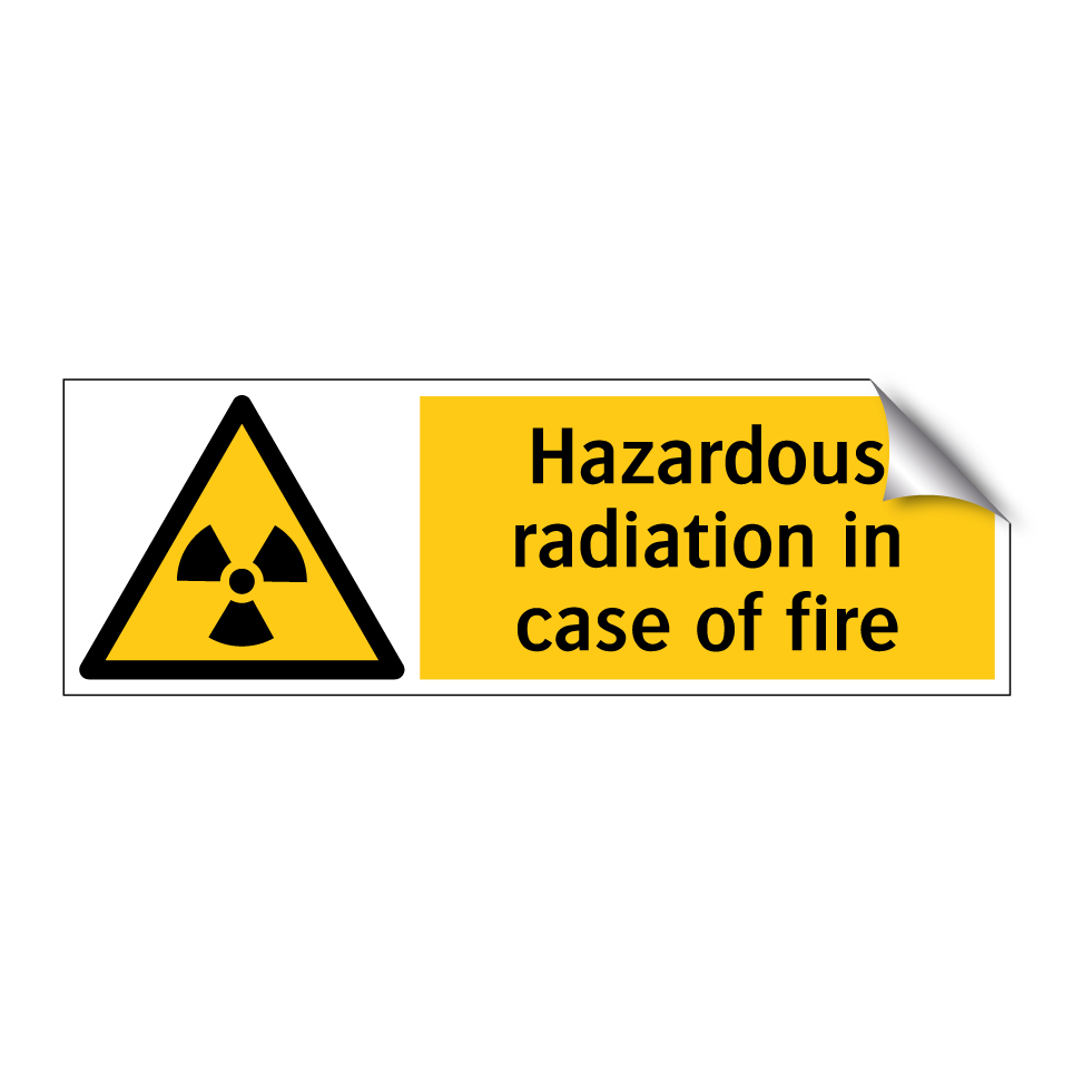 Hazardous radiation in case of fire