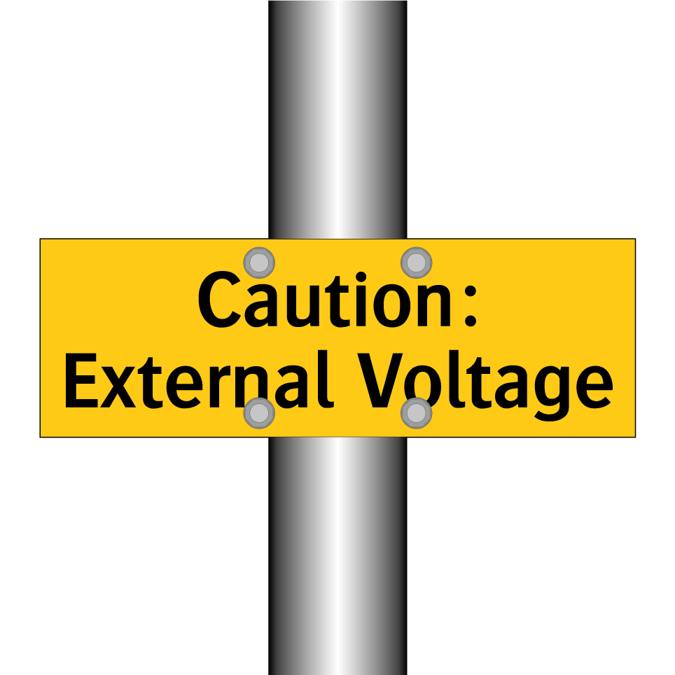 Caution: External Voltage