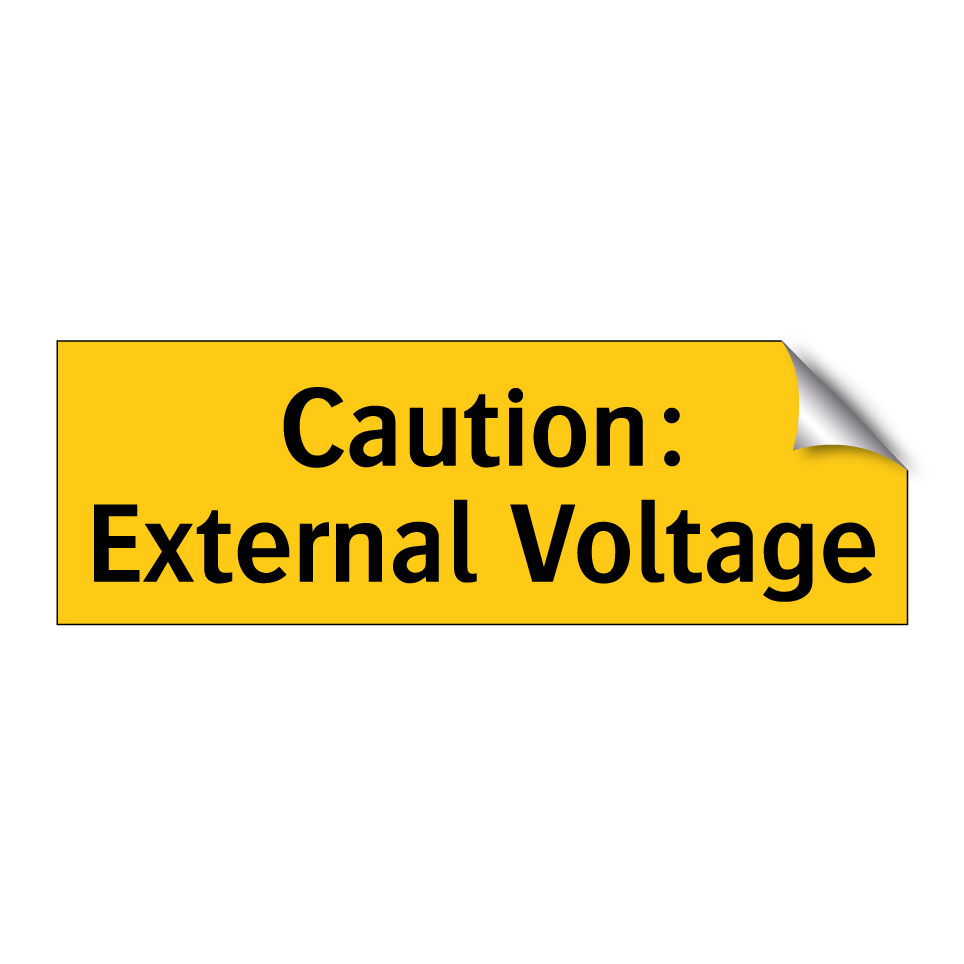 Caution: External Voltage