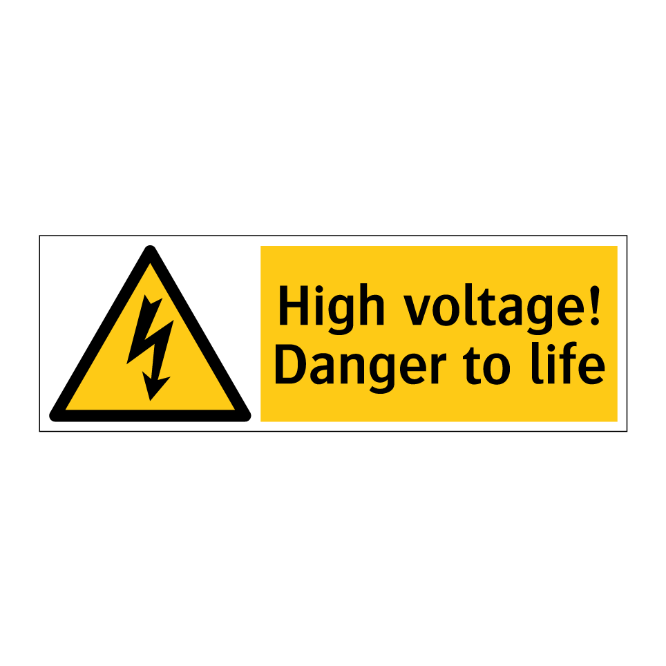 High voltage! Danger to life