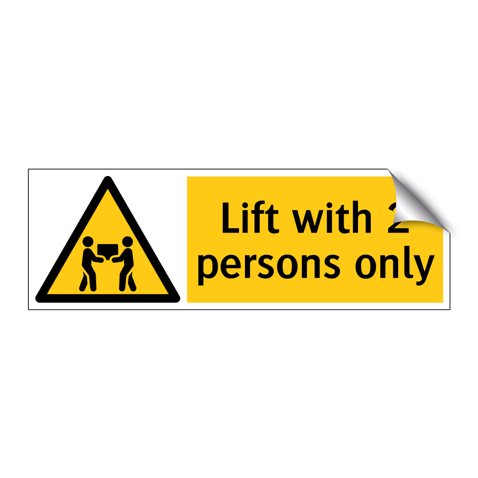 Lift with 2 persons only
